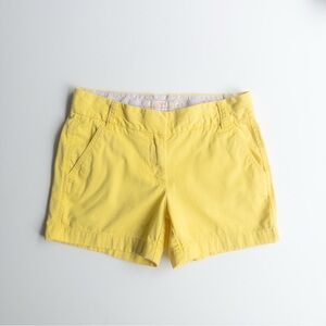 J. Crew Yellow Chino Shorts